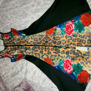 Floral cheeta dress